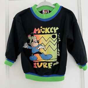 Disney Vintage 90's Mickey Mouse Walt Disney World Crewneck Sweatshirt 2T